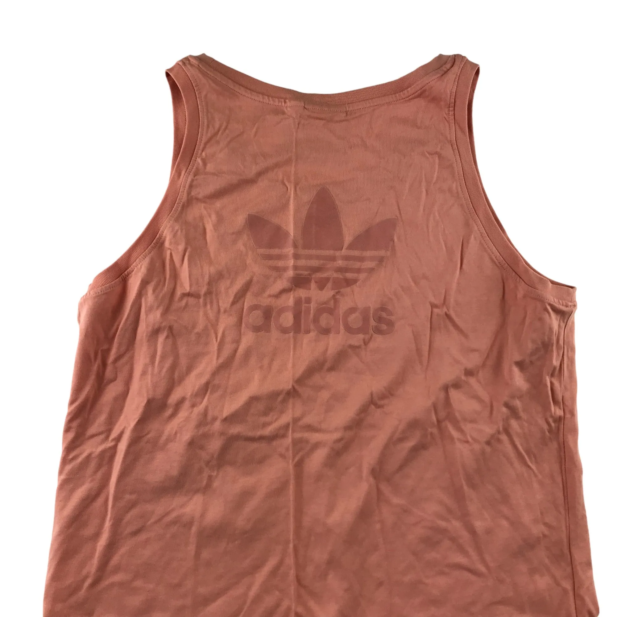Adidas tank top adult size M light peach orange sleeveless top