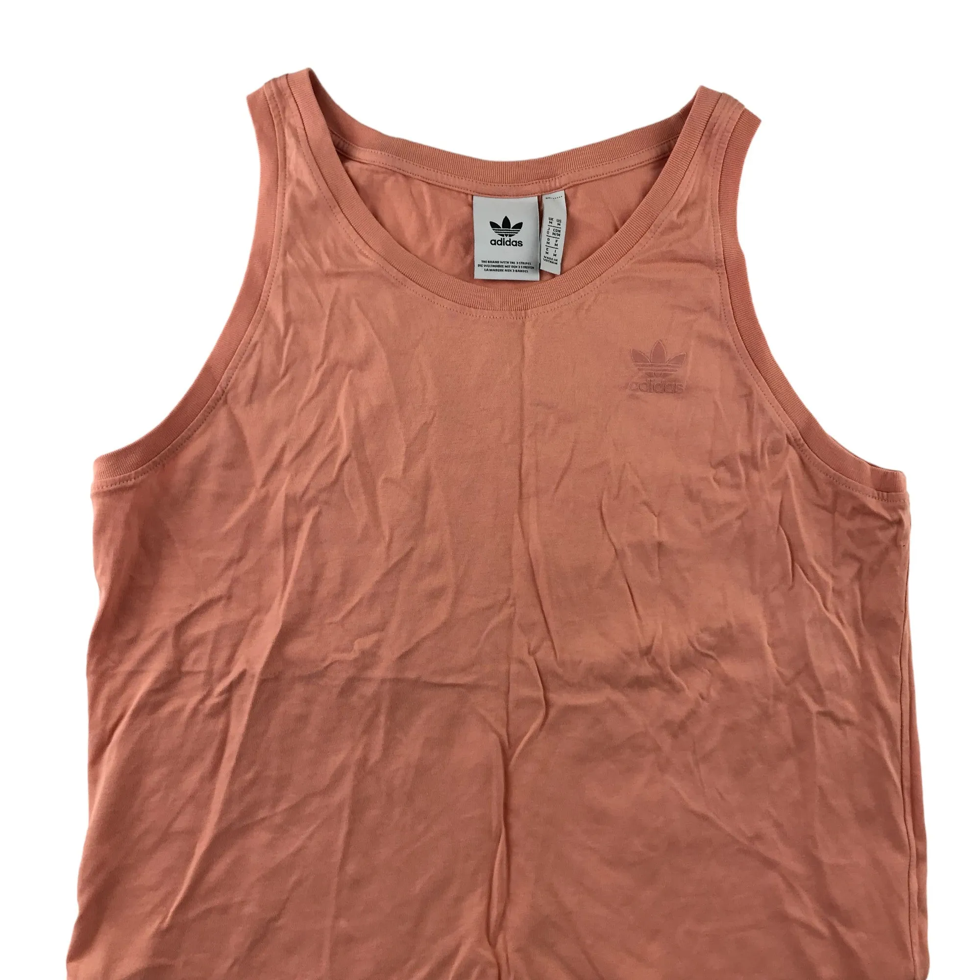 Adidas tank top adult size M light peach orange sleeveless top