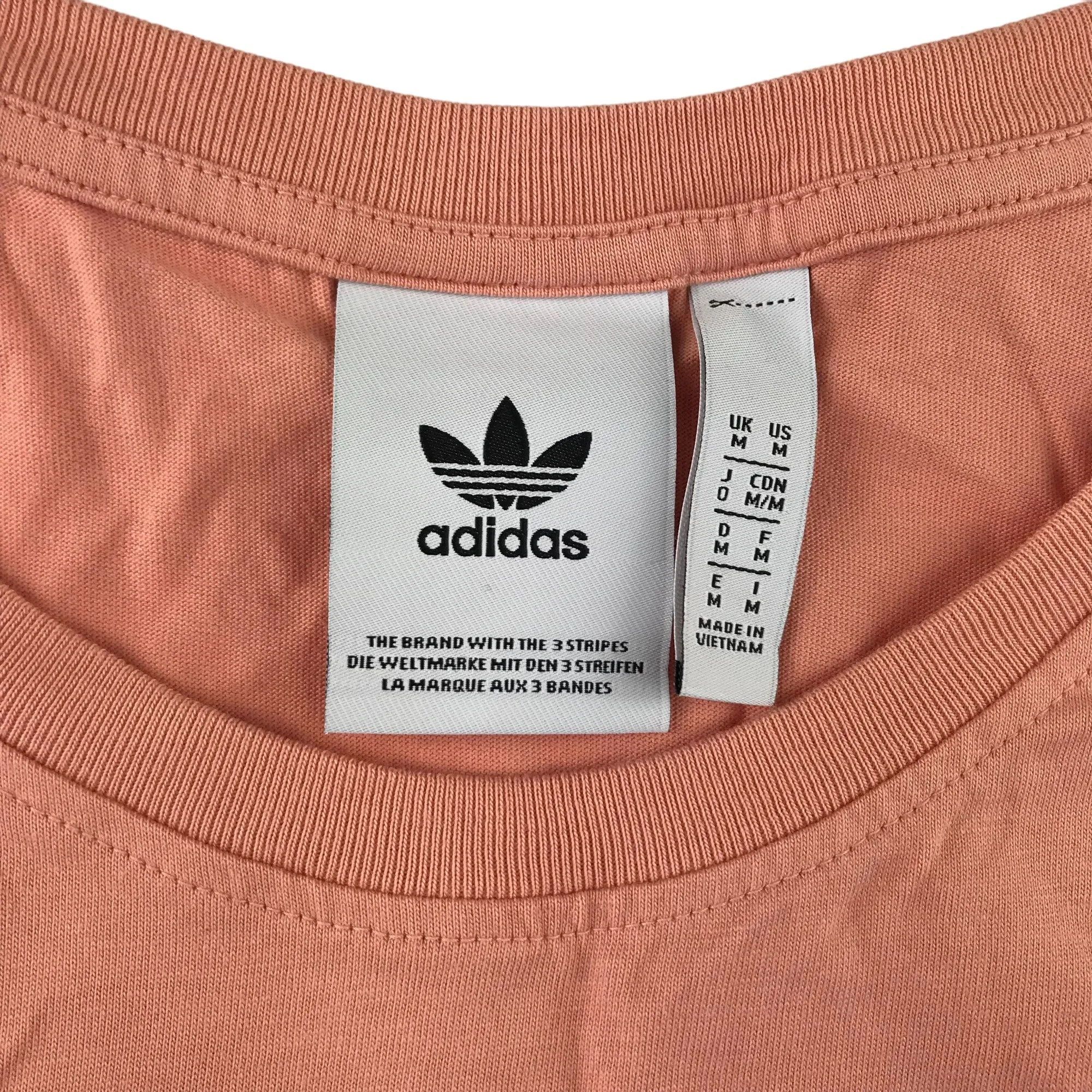 Adidas tank top adult size M light peach orange sleeveless top