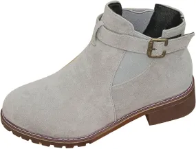 Ankle Boots for Women Womens Boots Mid Calf Boots Winter Fashion Casual Chunky Low Heel Short Round Toe Ankle Boots