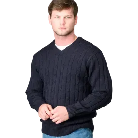 Ansett Pure Wool Vee Neck Pullover