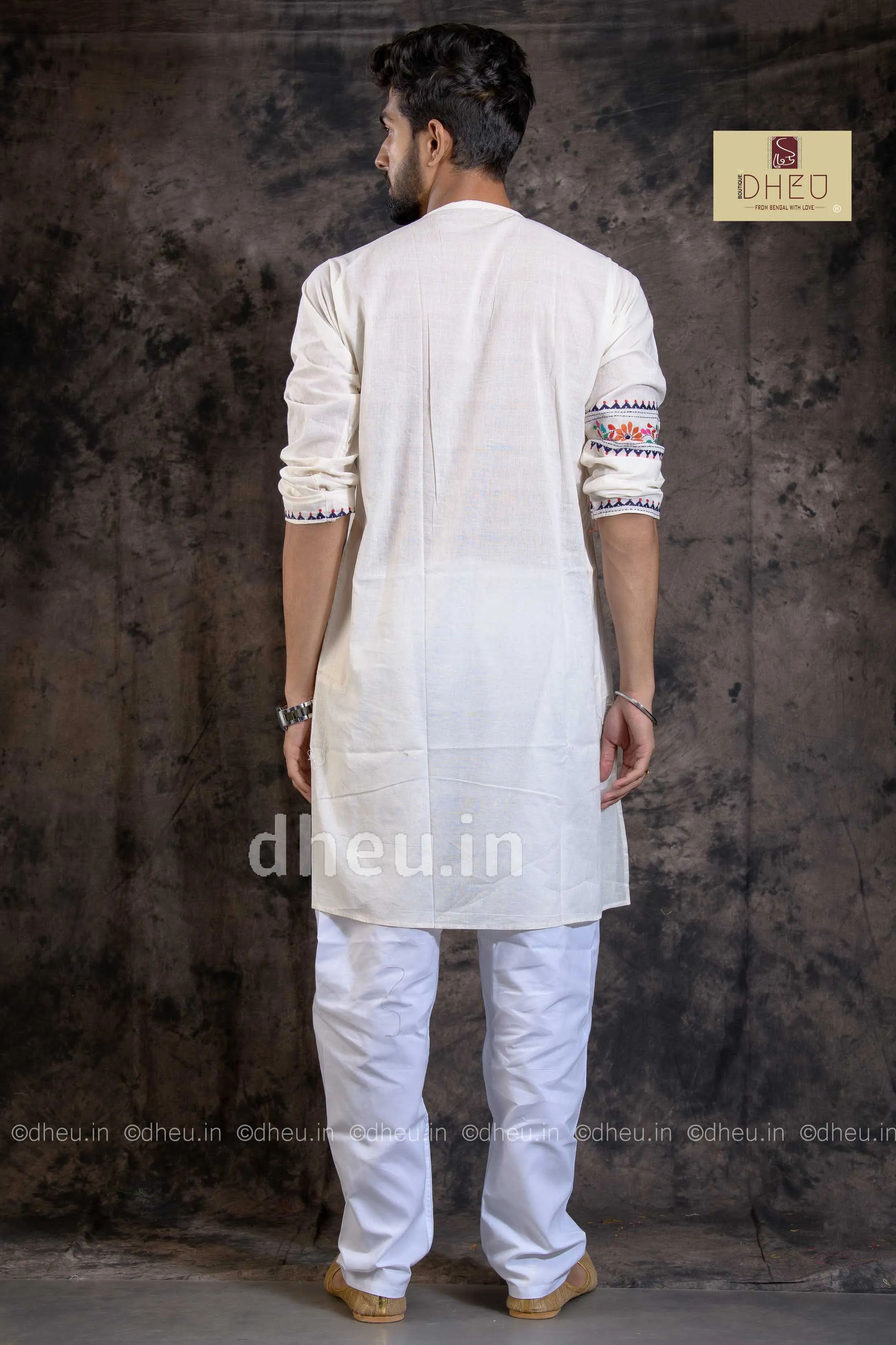 Anubartan-Dheu Kantha stitch Kurta