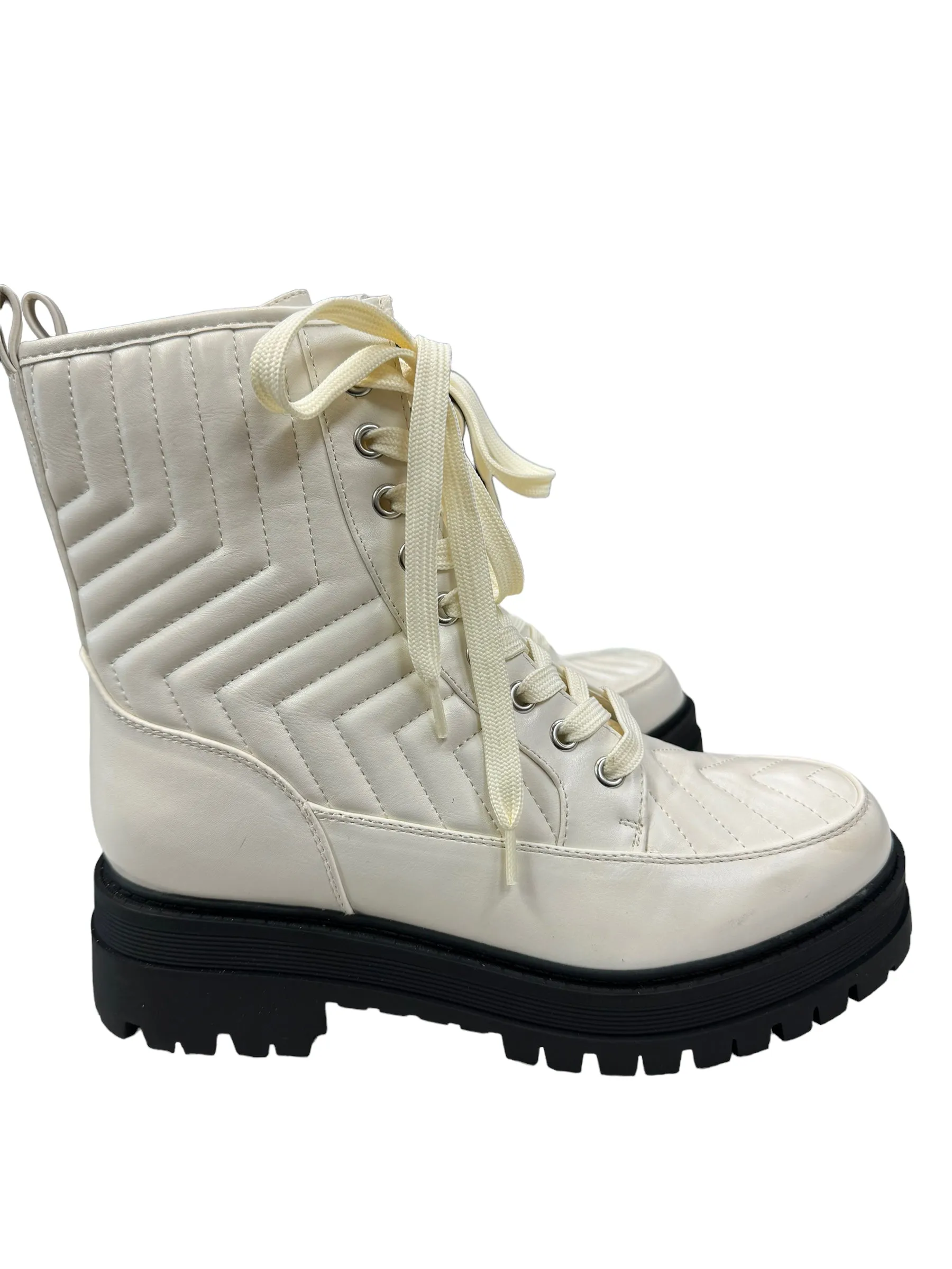 Boots Ankle Heels By Marc Fisher In White, Size: 6.5