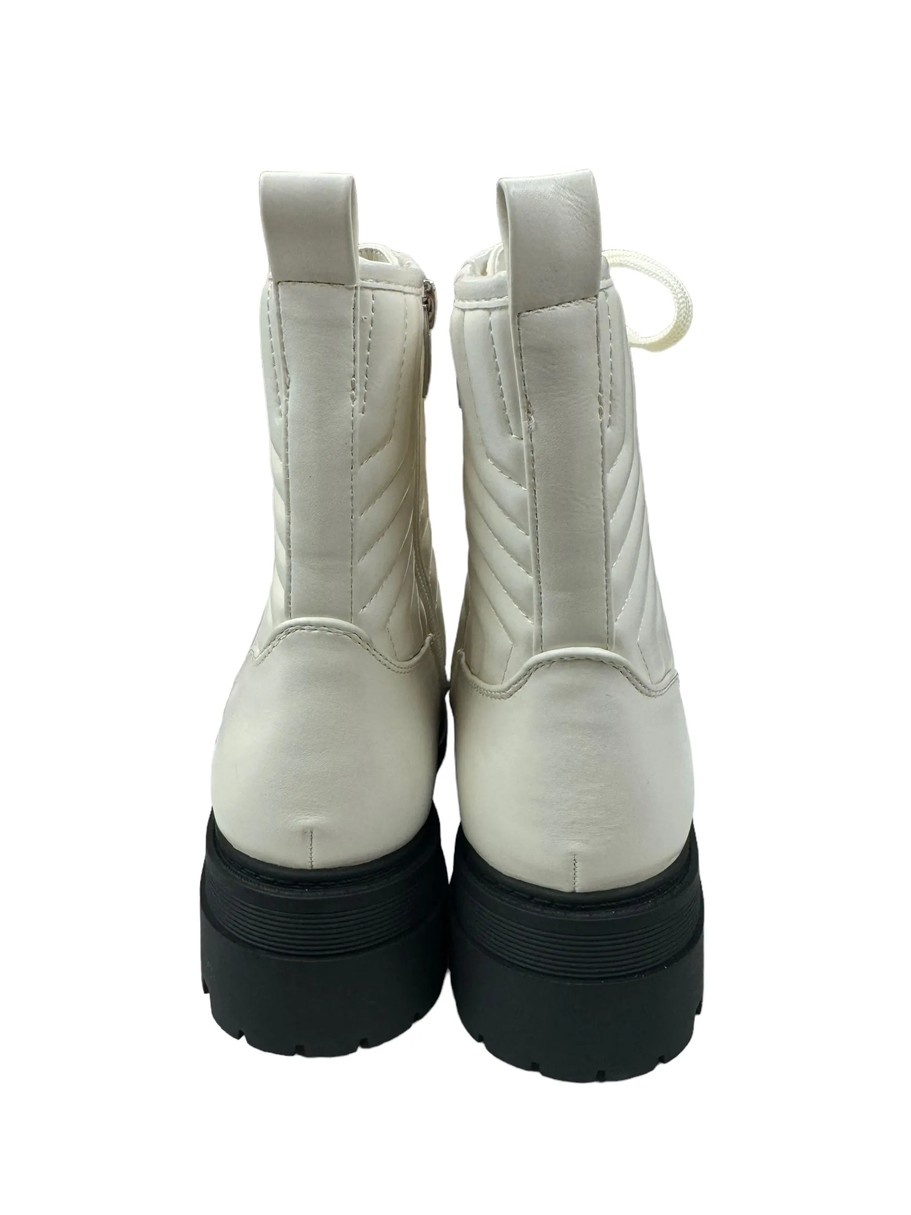 Boots Ankle Heels By Marc Fisher In White, Size: 6.5