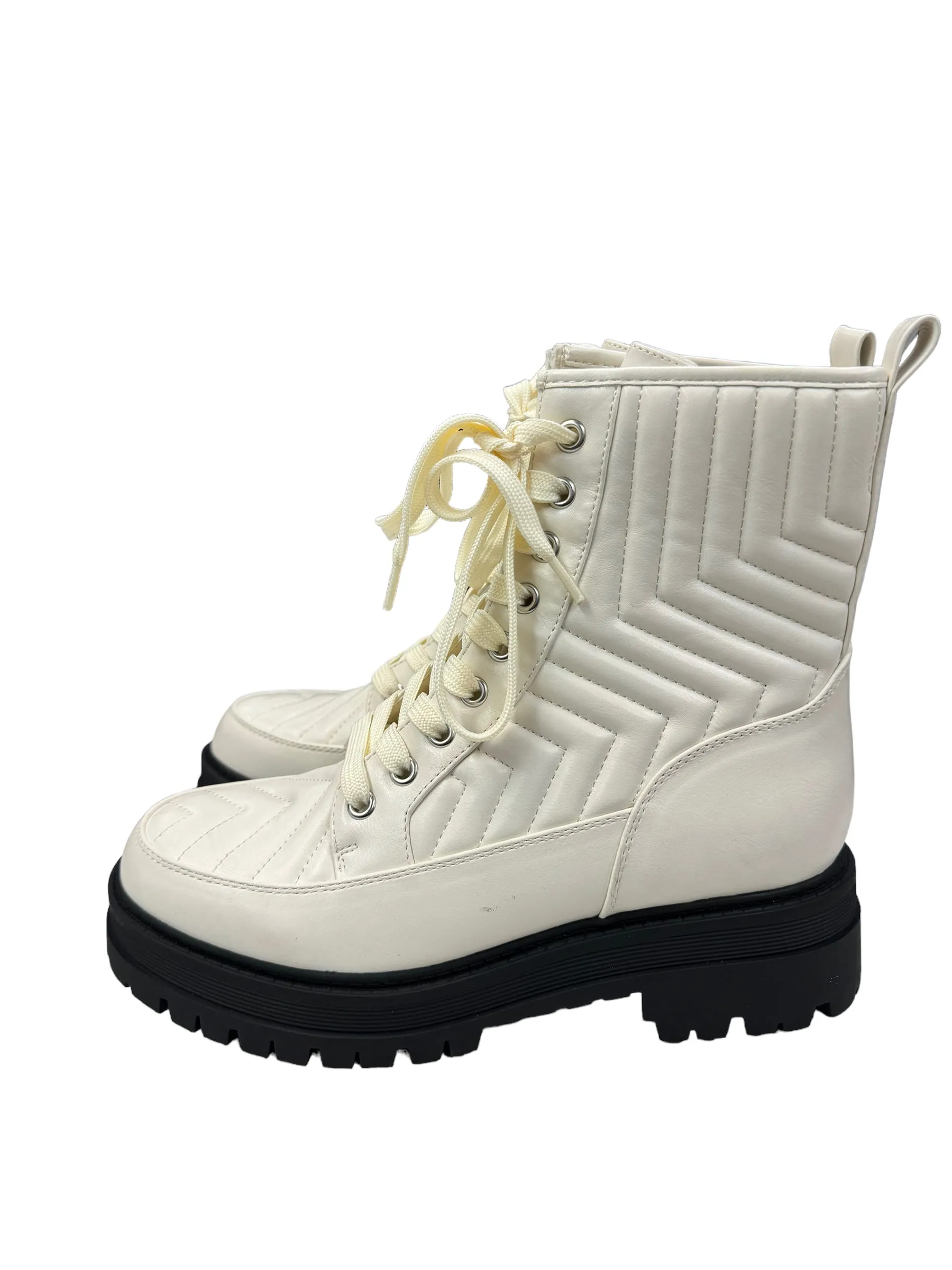 Boots Ankle Heels By Marc Fisher In White, Size: 6.5