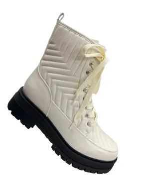 Boots Ankle Heels By Marc Fisher In White, Size: 6.5