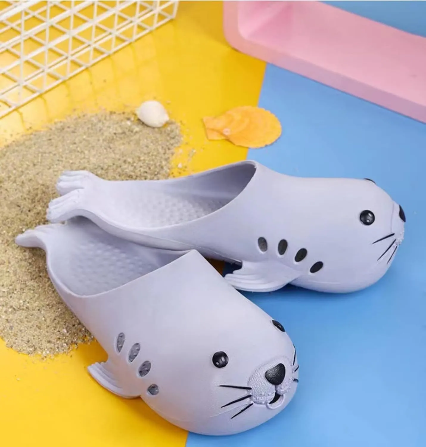 Cartoon Animal Slippers Summer Cute Home Shoes Bathroom Beach Slippers Unisex