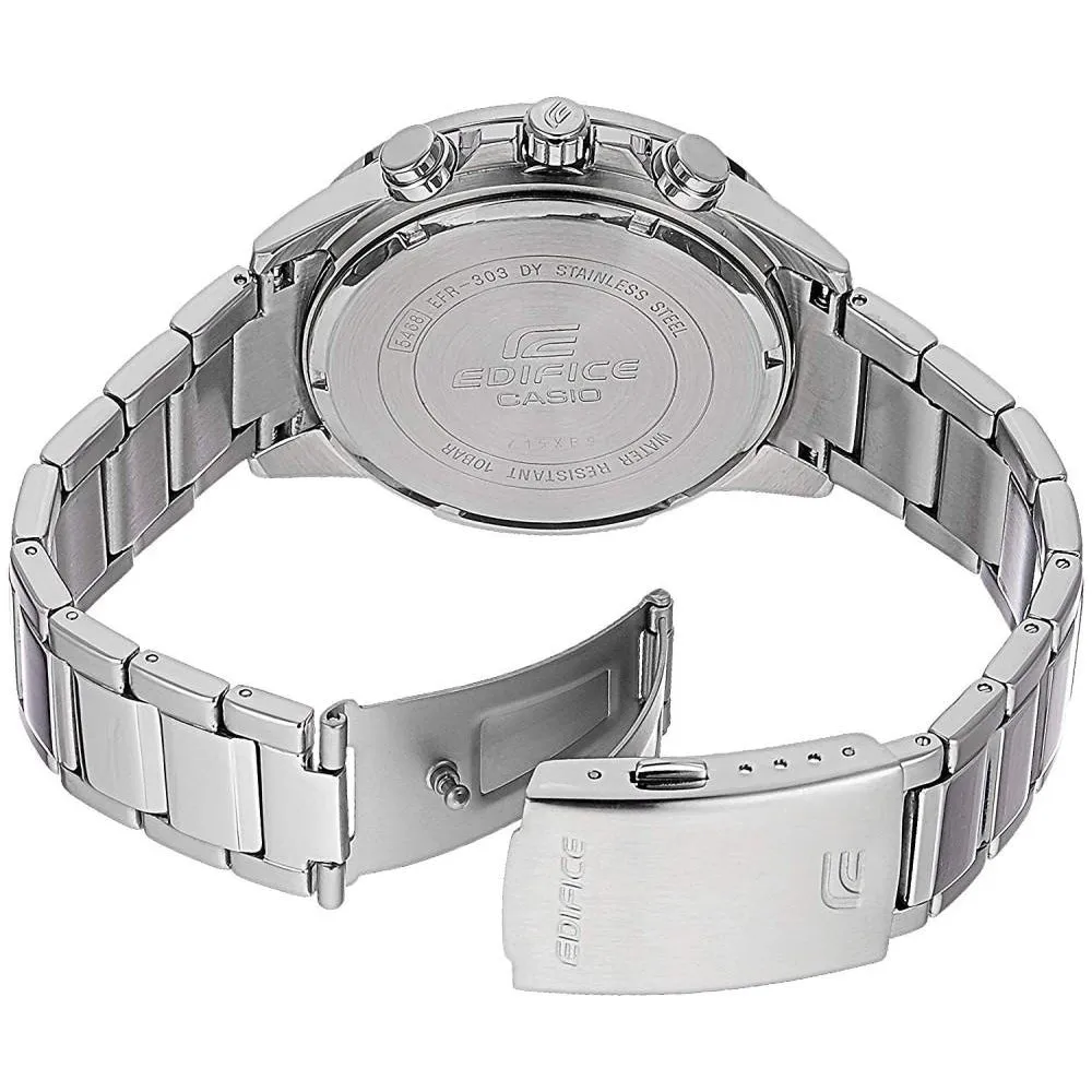 Casio Edifice Dual Time Steel Men's Chrono Watch - EFR303D-1A