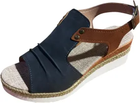 Cathalem Sandals For Women Dressy Casual Sandals Dressy Summer Open Toe Wedge Sandals Ankle Strap Platform Sandals