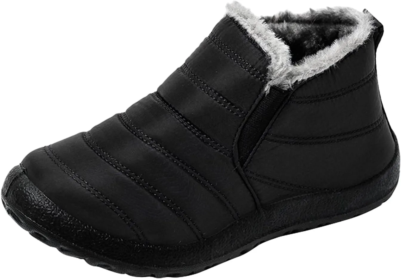 Cathalem Winter Boots for Women, Womens Snow Boots Warm Ankle Bootie Comfortable Slip On Outdoor Fur Lined Winter Shoe