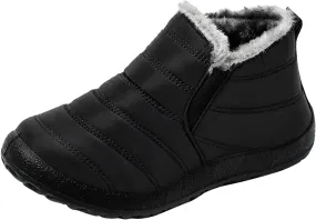 Cathalem Winter Boots for Women, Womens Snow Boots Warm Ankle Bootie Comfortable Slip On Outdoor Fur Lined Winter Shoe