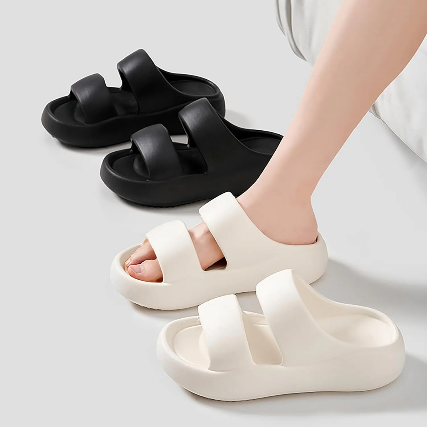 Cloud Slippers for Women Non Slip Quick Drying Shower Slides Pillow Slippers Sandal Slipper for Women