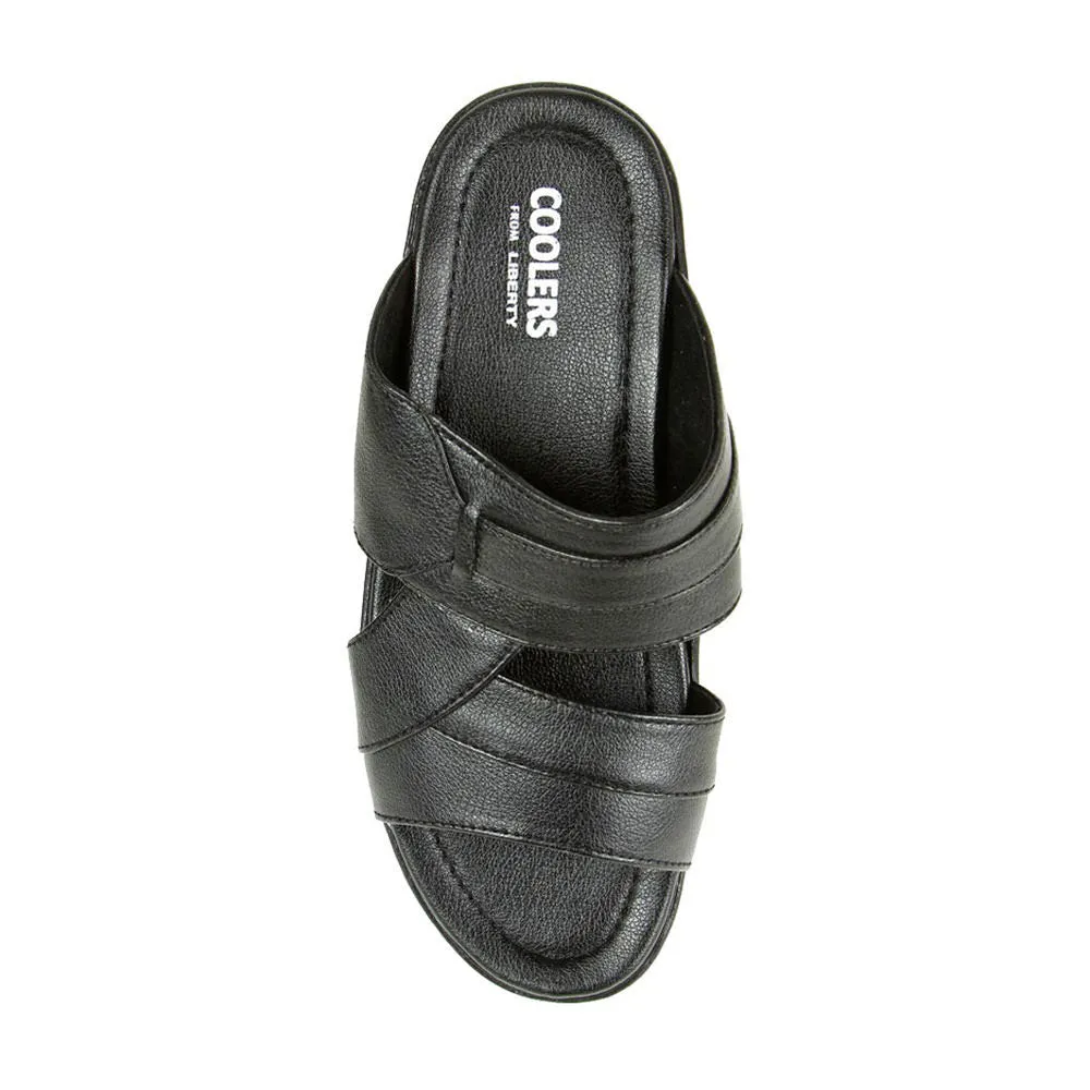 Coolers Casual (Black) Slippers For Men 7153-601 By Liberty