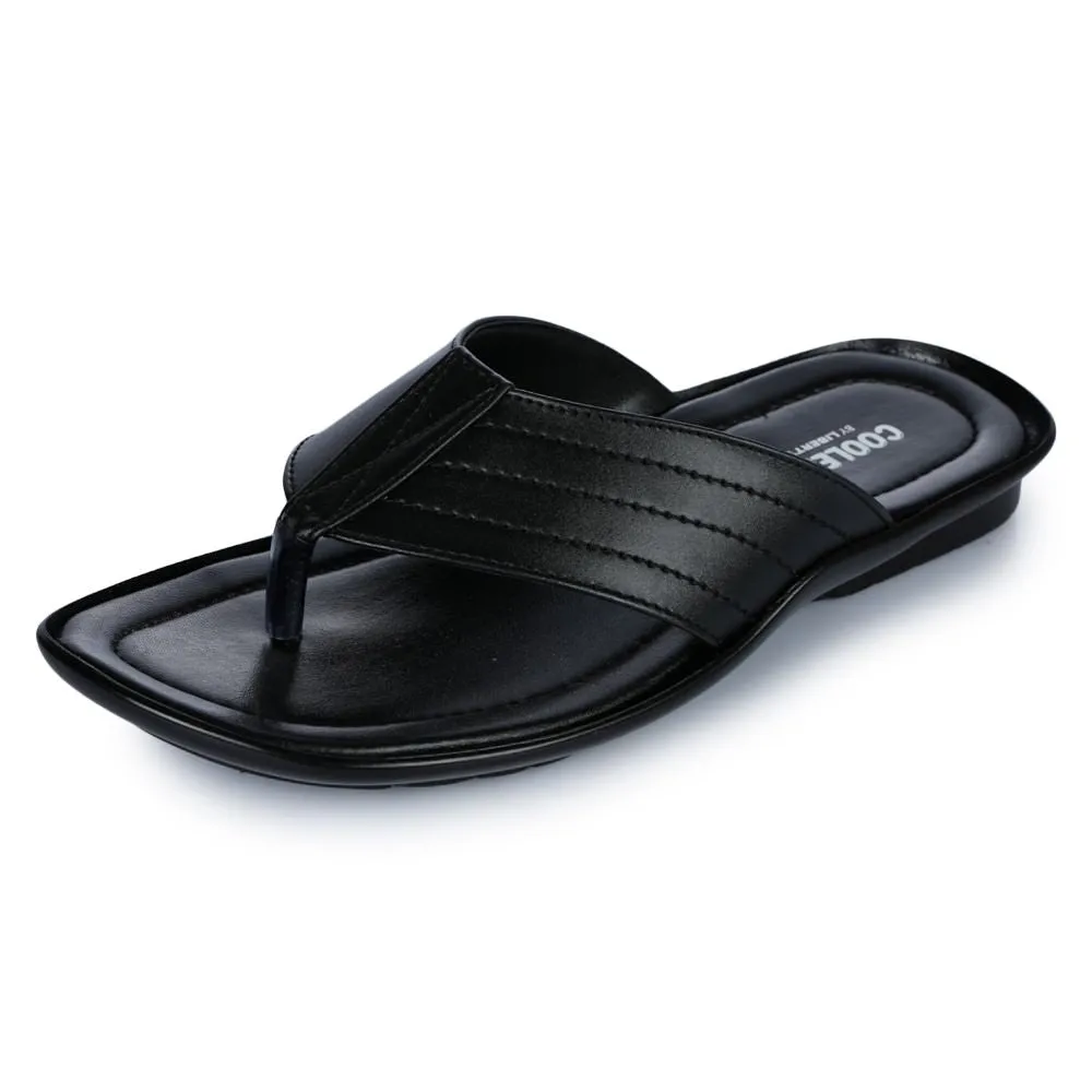Coolers Casual (Black) Slippers For Men COOL99-120 By Liberty