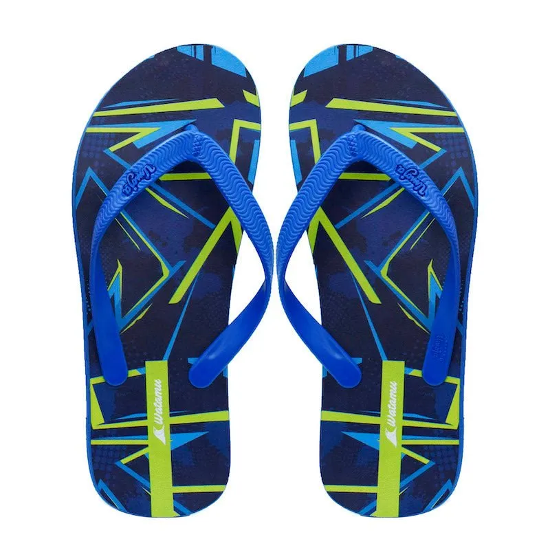 Digital Slipper Men - Abstract Blue