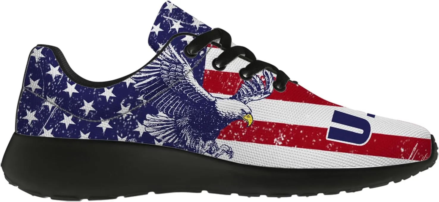 Flag Shoes for Women Men Patriotic Running Shoes Fashion Sneakers Gifts for Men Women