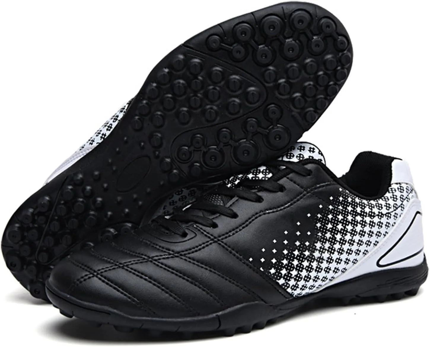 Kids Soccer Cleats Boys Girls Youth Athletic Outdoor & Indoor Baseball Shoe Firm Ground Cleat Flexible Sneaker