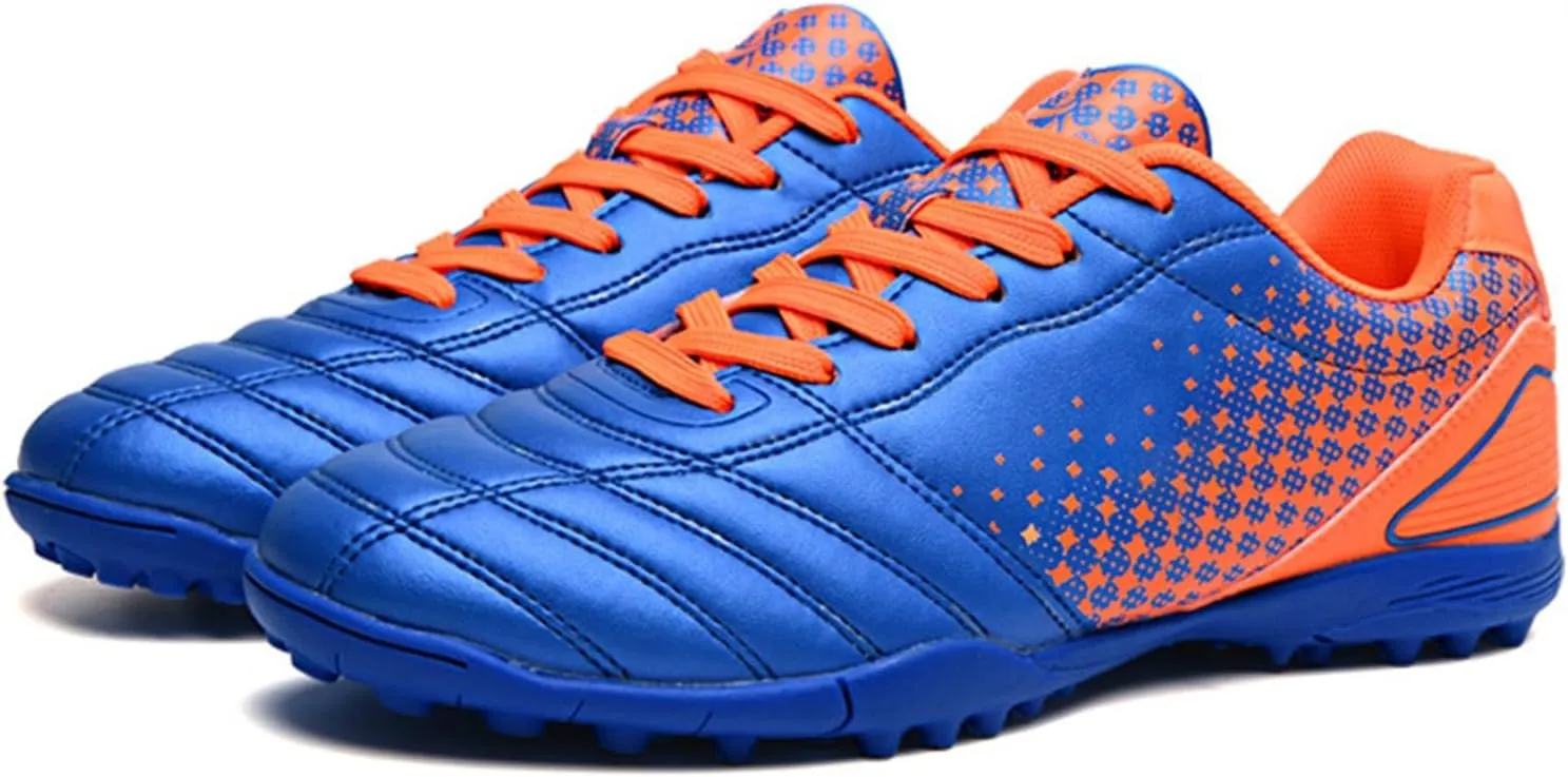 Kids Soccer Cleats Boys Girls Youth Athletic Outdoor & Indoor Baseball Shoe Firm Ground Cleat Flexible Sneaker