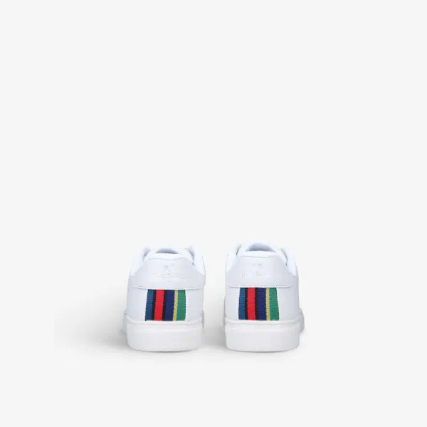 Leather Rex sneakers with Paul Smith stripes, white
