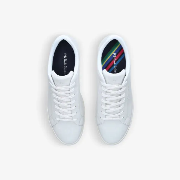 Leather Rex sneakers with Paul Smith stripes, white