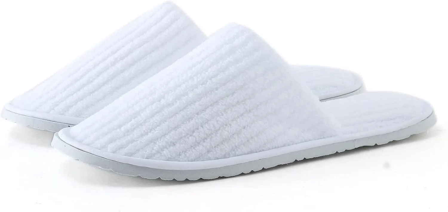 Men And Women Disposable Slippers Hotel Home Stay Coral Velvet Antiskid Sole Cute Womens Slippers with Ribbon