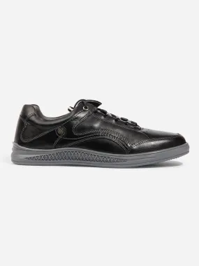 Stylish Mens Black Leather Sneakers - ID3090 for Ultimate Comfort and Fashion