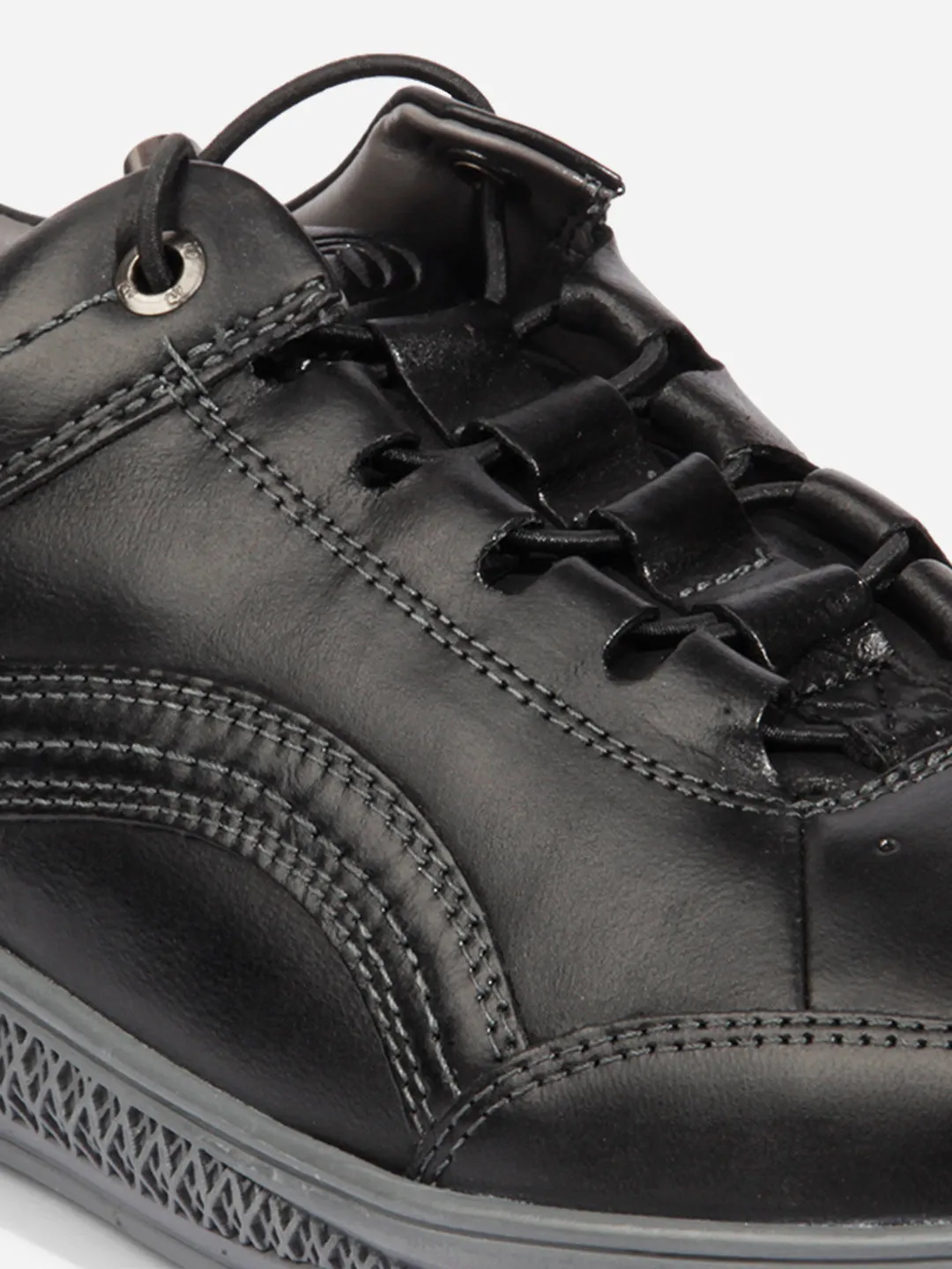 Stylish Mens Black Leather Sneakers - ID3090 for Ultimate Comfort and Fashion