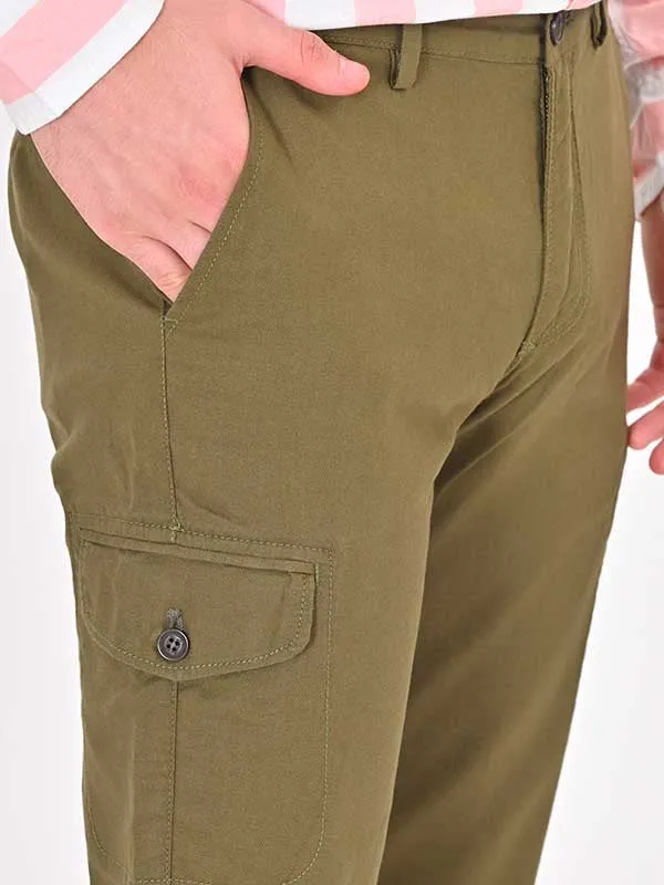 Men Kansas Fit Cotton Trouser