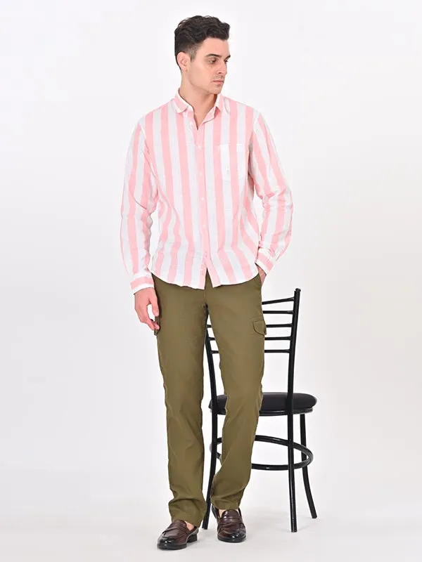 Men Kansas Fit Cotton Trouser