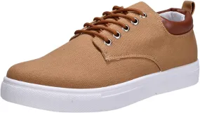 Men Low Top Canvas Walking Shoes Lace Up Fashion Casual Boats and Shoes