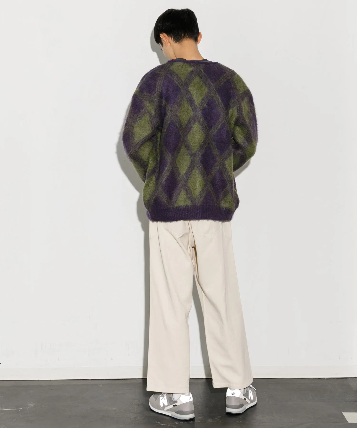 【MEN】NEEDLES Mohair Cardigan-Argyle