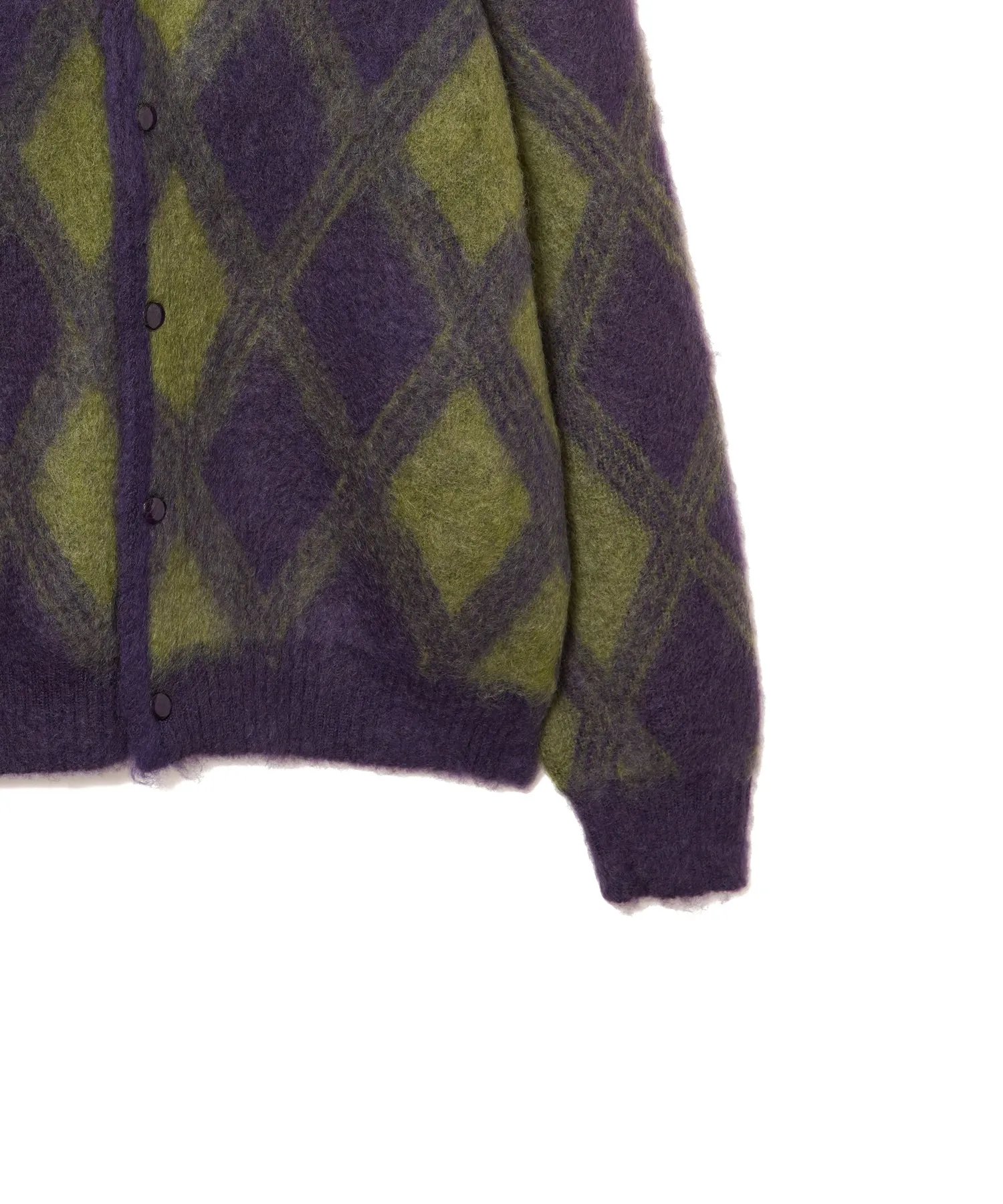 【MEN】NEEDLES Mohair Cardigan-Argyle