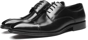 Men's Dress Leather Shoes Formal Loafers for Men Casual Slip On Moccasins Leather Lightweight Driving Shoes Business Shoes,Black,10.5US/46EU