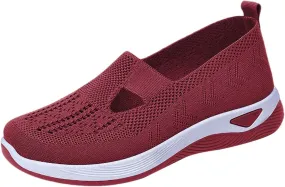 Orthopedic Slip On Loafers for Women with Arch Support Comfortable Walking Shoes Casual Sneakers for Plantar Fasciitis Foot Heel Pain Relief Swollen Feet