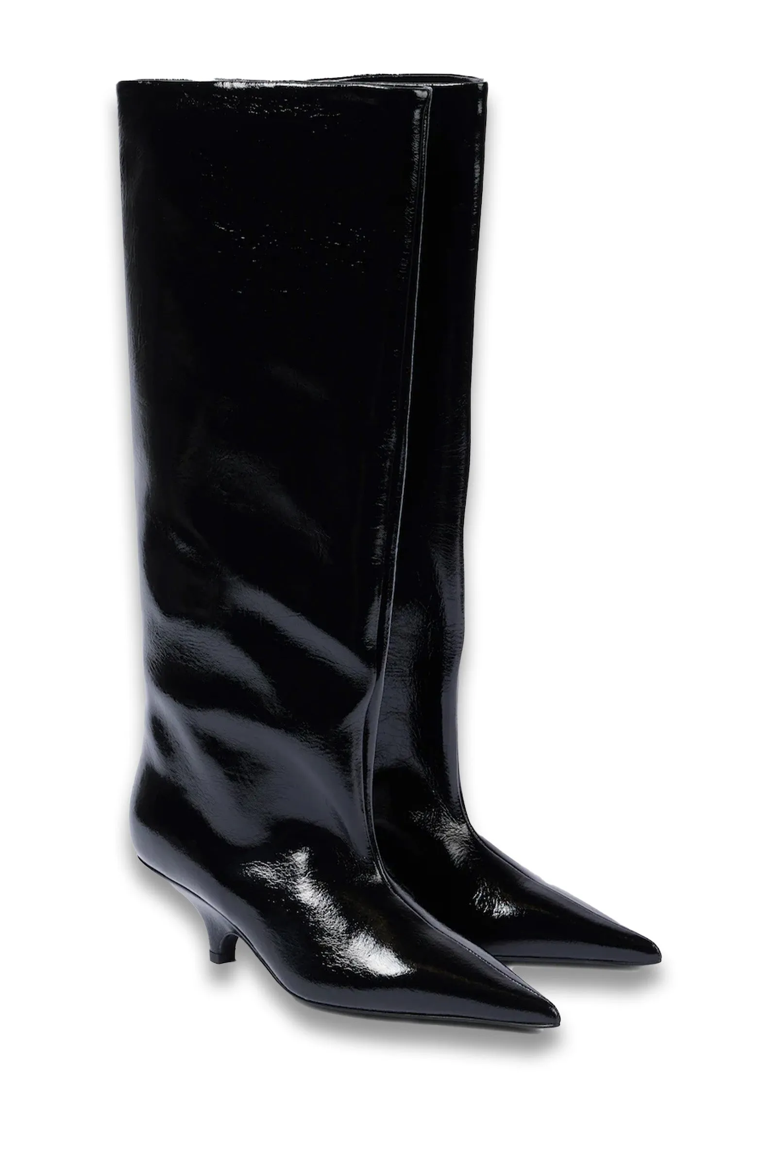 Patent Leather Knee-high Boots