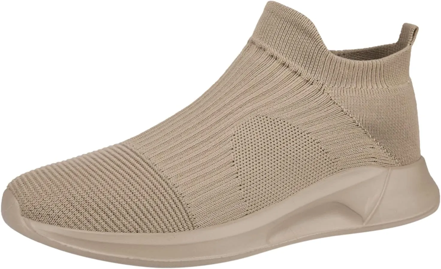 Slip On Sock Shoes for Men Fashion Fly Woven Mesh Sports Shoes Lightweight Soft Flat Bottom Hiking Sneakers