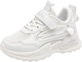 Toddler Big Kids Shoes Boys Girls Breathable Sneakers Athletic Running Shoes Casual White Sports Girl Slip on Sneakers