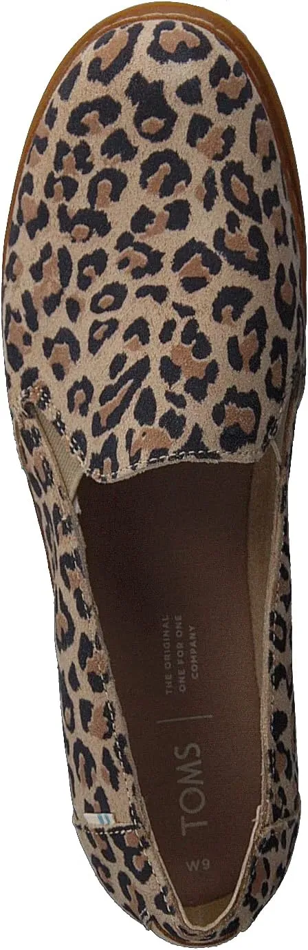 TOMS Womens Palma Leather Wrap Slip On Flats Casual - Beige