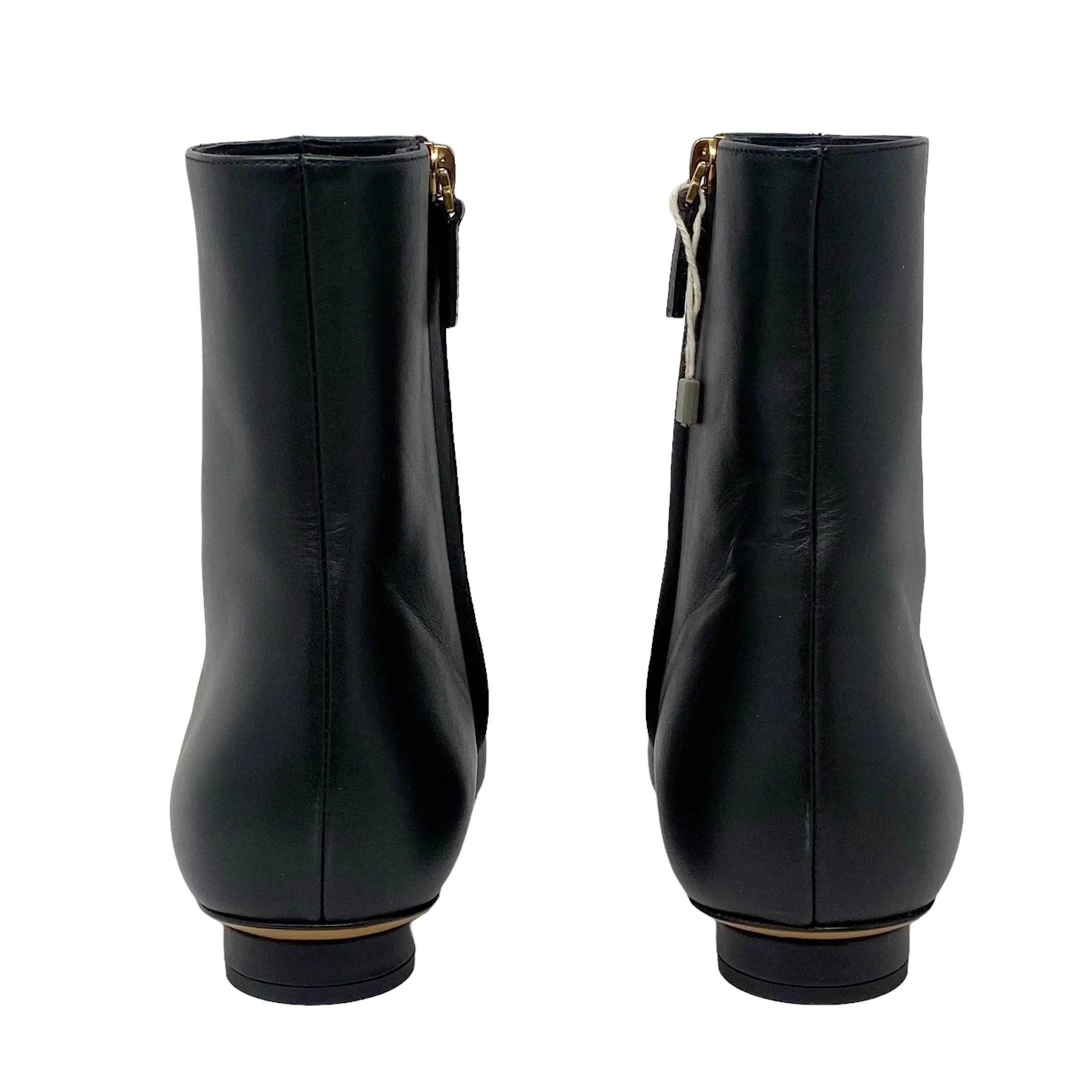 Valentino Black Eyelet Ankle Boots 38.5