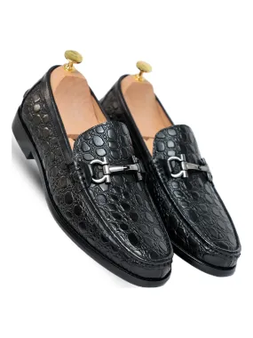 Vantier Classic Horsebit Pebble Black