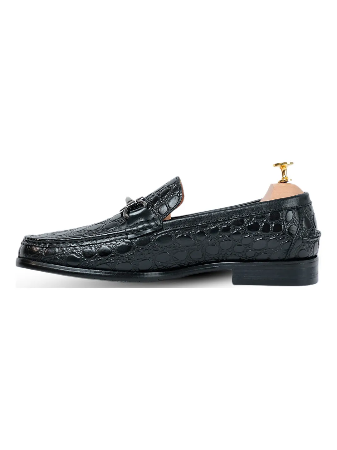 Vantier Classic Horsebit Pebble Black
