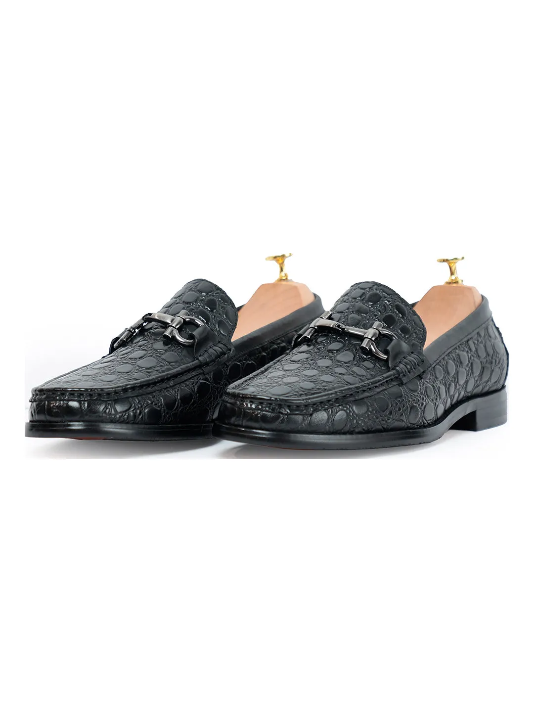 Vantier Classic Horsebit Pebble Black