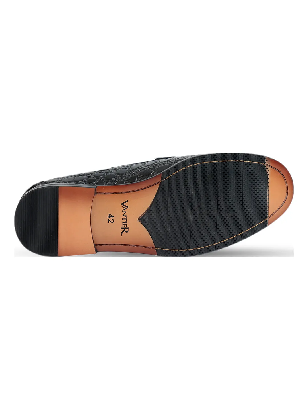 Vantier Classic Horsebit Pebble Black