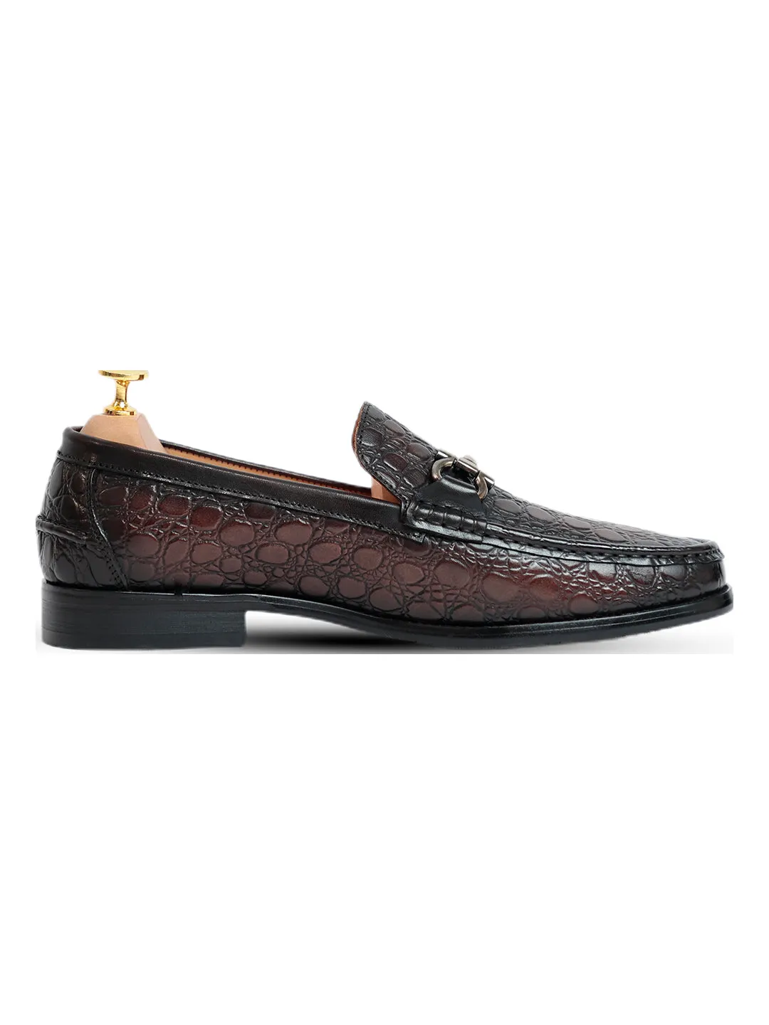Vantier Classic Horsebit Pebble Coffee