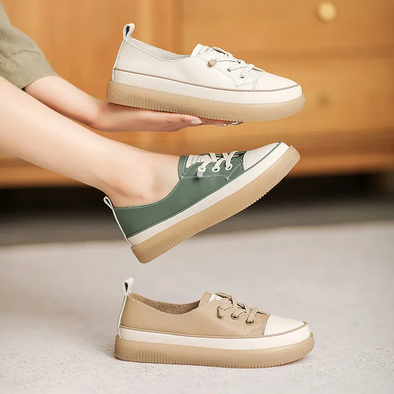 Women Fashion Leather Minimalist Casual Shoes