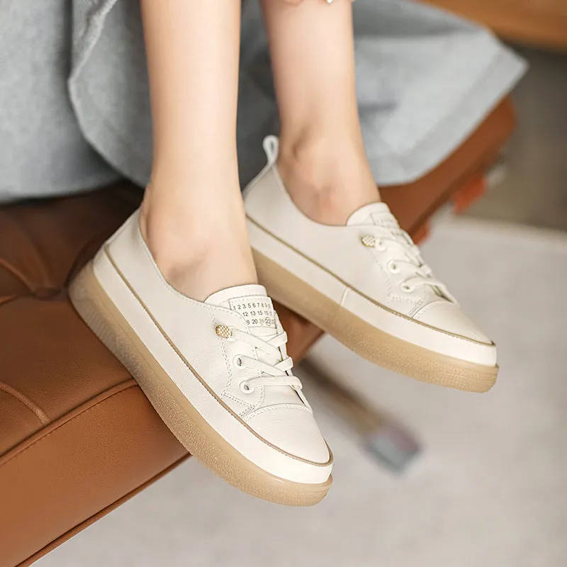 Women Fashion Leather Minimalist Casual Shoes
