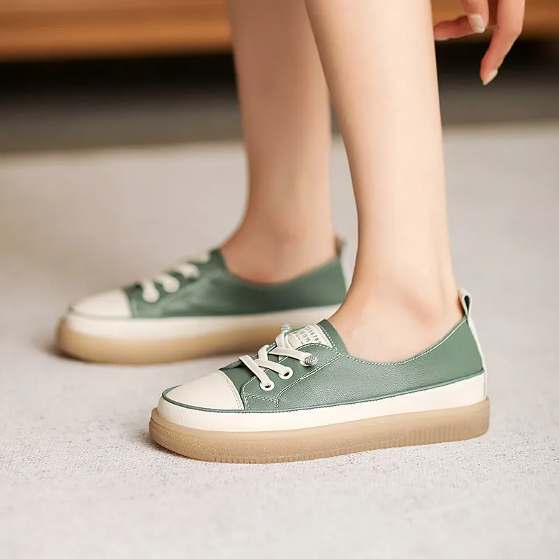 Women Fashion Leather Minimalist Casual Shoes