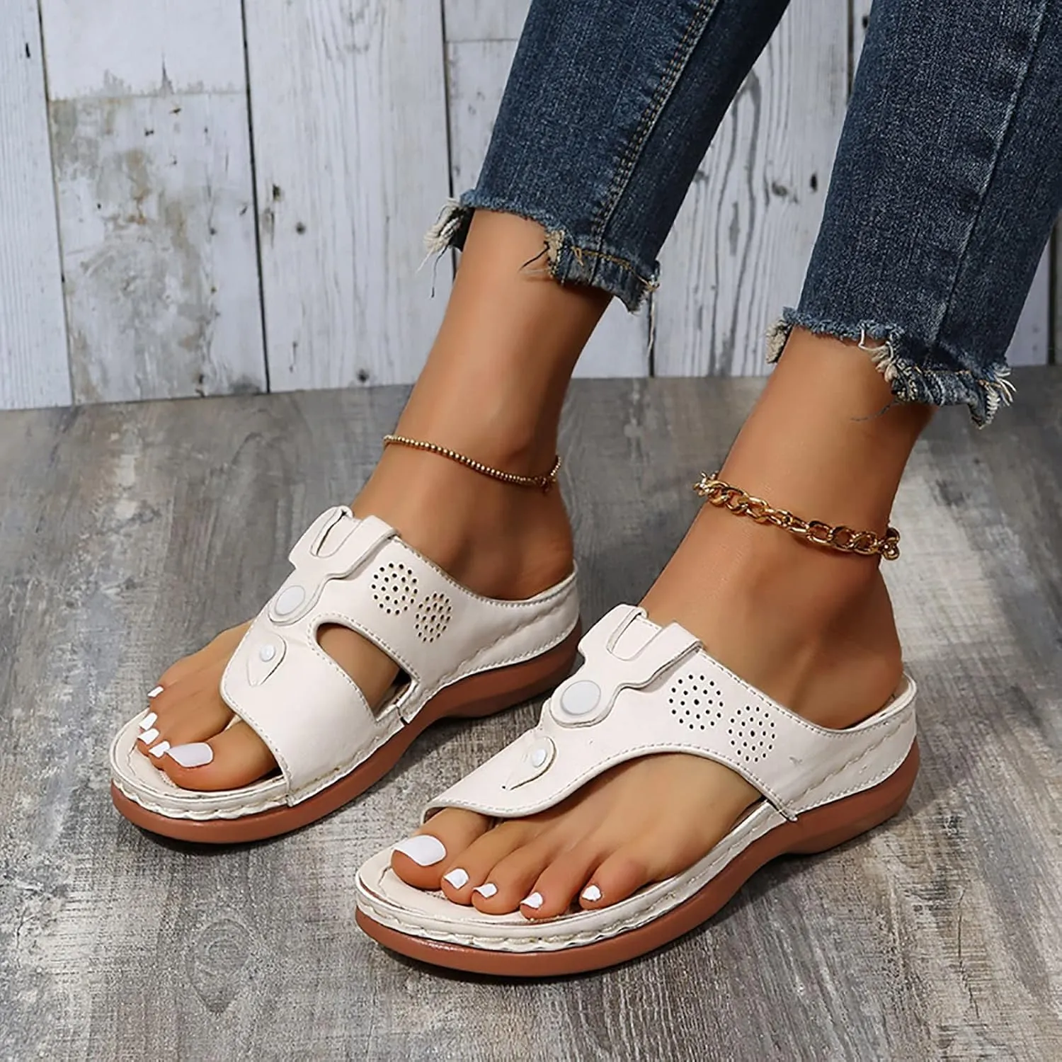 Women Flip Flops Comfortable Summer Beach Thong Sandals Slippers Women Womens Arch Support Flip Flops