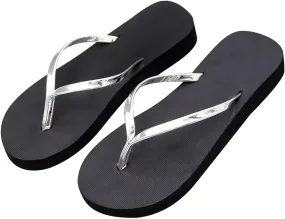 Women Summer Flat Flip Flops Comfort Flats Slippers Lightweight Clip Toe Thong Slides Sandals Beach Shoes