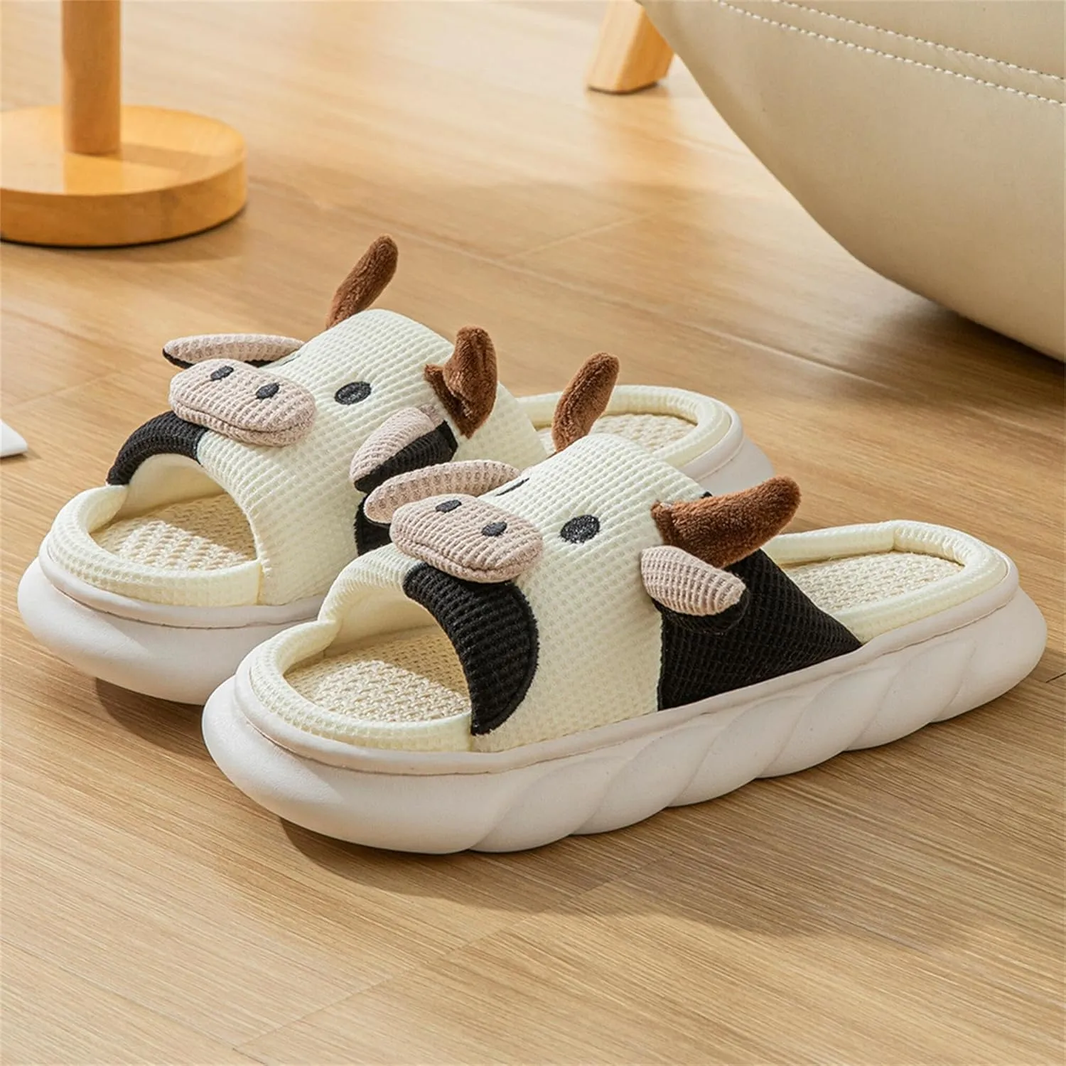 Women's Cute Animal Pig Slippers - Soft, Cosy Four Seasons Home Linen Slippers